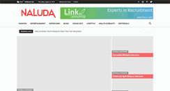 Desktop Screenshot of naludamagazine.com