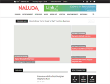 Tablet Screenshot of naludamagazine.com
